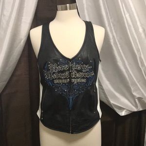 Genuine Leather Harley Davidson Vest